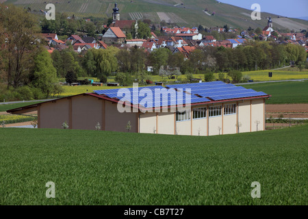 Impianto solare gruppo del tetto. Foto Stock