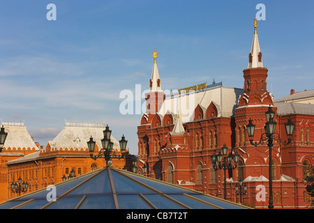 Il museo storico statale nella Piazza Rossa di Mosca, Russia Foto Stock