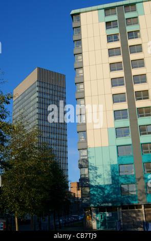 UK,South Yorkshire,Sheffield,Università Arts Tower & Brook Hill appartamenti Foto Stock