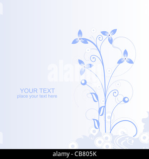 Vettore sfondo floreale per la progettazione Foto Stock