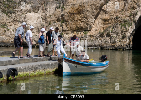 Gozo: Dwejra & Azure Window viaggio in barca Foto Stock