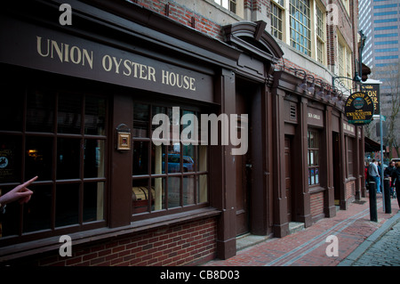 Union Oyster House, il ristorante di pesce di Boston Foto Stock