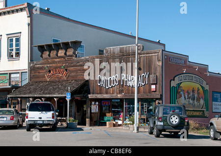 Salone Cayucos farmacia California negli Stati Uniti d'America American USA Town City Foto Stock