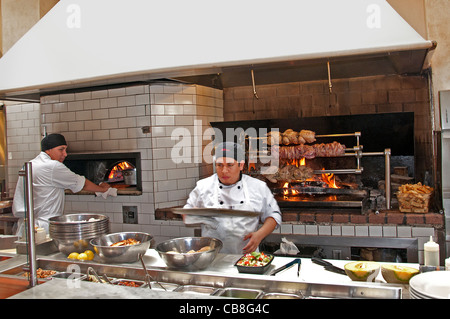 Via Alloro Il Fornacio italiano Bar Ristorante Rodeo Drive Beverly Hills Los Angeles California Stati Uniti Foto Stock
