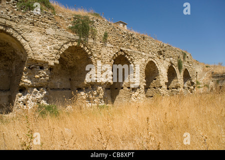 Il Seddulbahir fort sulla penisola di Gallipoli attaccata come parte della campagna 1915 nella prima guerra mondiale,Turchia Foto Stock