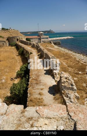 Il Seddulbahir fort sulla penisola di Gallipoli attaccata come parte della campagna 1915 nella prima guerra mondiale,Turchia Foto Stock