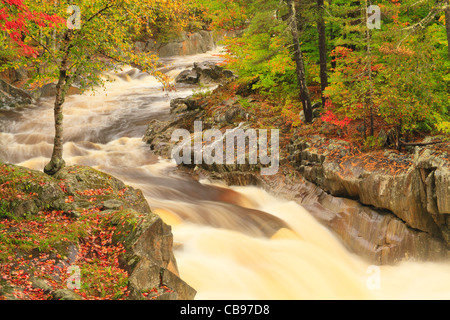 Coo Canyon del Fiume Swift, Byron, Maine, Stati Uniti d'America Foto Stock