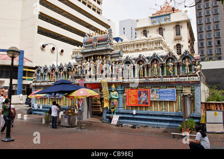 Sri Krishnan Tempio Tamil, Waterloo Street, Singapore. Foto Stock