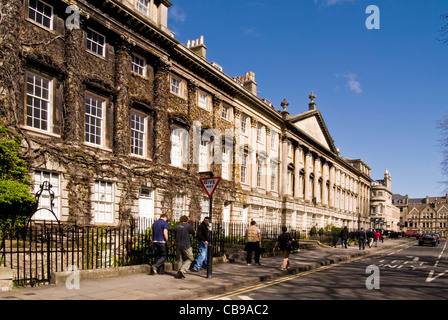 Queen Square architettura, bagno, Somerset, Inghilterra, Regno Unito Foto Stock