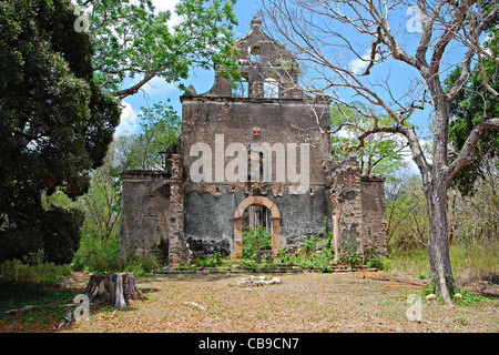 Hacienda dei Tabi rovine, Ruta Puuc, Yucatan, Messico Foto Stock