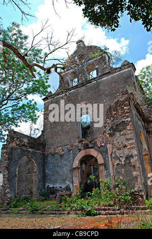 Hacienda dei Tabi rovine, Ruta Puuc, Yucatan, Messico Foto Stock