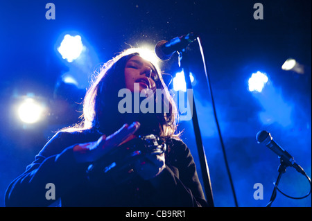 Mariam Wallentin di Wildbirds & Peacedrums esegue a Roma Foto Stock