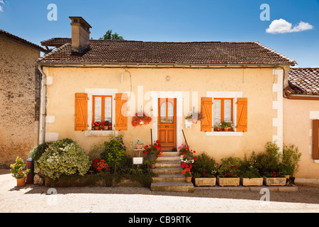 Vecchia casa francese a Bourdeilles, Dordogna, Francia Foto Stock