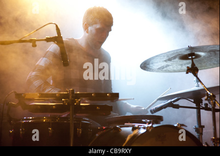 Andreas Werliin di Wildbirds & Peacedrums esegue a Roma Foto Stock