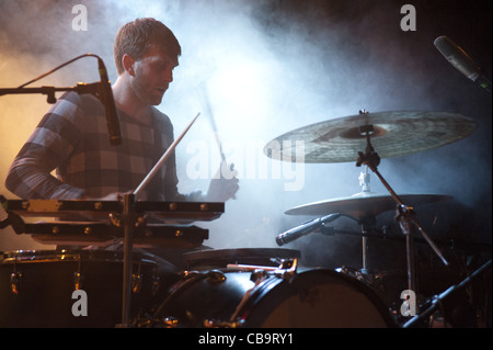 Andreas Werliin di Wildbirds & Peacedrums esegue a Roma Foto Stock