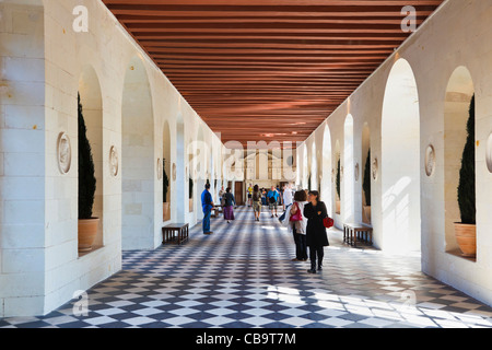 Chenonceau chateau interni - Sala Grande - Valle della Loira, Francia Foto Stock