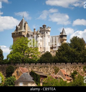 Chateau de Montfort a Vitrac, Dordogne, Francia Foto Stock