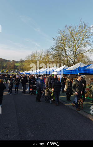 Chatsworth Mercatino di Natale Foto Stock