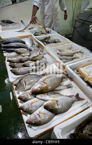 Mercato del Pesce di Billingsgate, London, Regno Unito Foto Stock