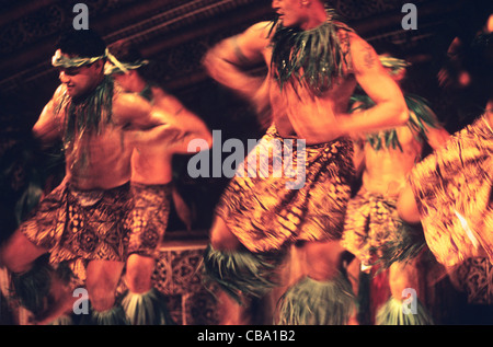 Samoa occidentale, Isola Upolu, l'Aggie Grey's Hotel, Fiafia ballerini Foto Stock