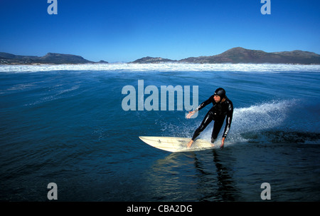 Surf "Le Dune" a Noordhoek Beach. Cape Town, Western Cape, Sud Africa, Sud Africa e Africa Foto Stock