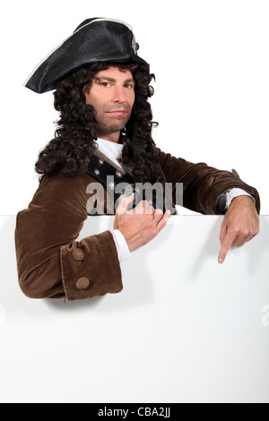 Ritratto di un uomo in costume pirata Foto Stock