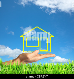 Real estate theme. Composizione quadrata. Foto Stock