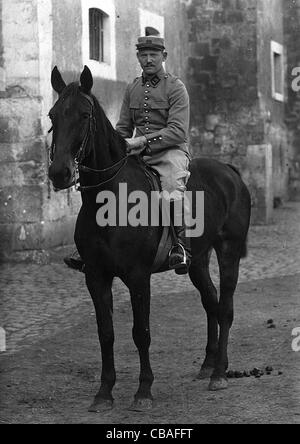 Un Francese montato trooper della Grande Guerra. Foto Stock