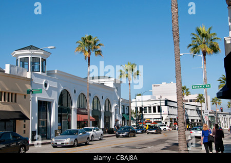 Rodeo Drive boutique negozi di Beverly Hills Los Angeles California Stati Uniti Foto Stock
