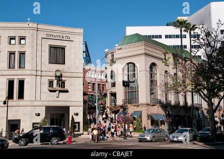 Gioielli di Tiffany Rodeo Drive boutique negozi di Beverly Hills Los Angeles California Stati Uniti Foto Stock