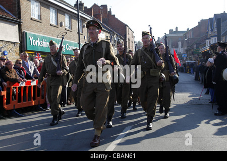 1940S HOME GUARD REENACTORS PICKERING North Yorkshire 15 Ottobre 2011 Foto Stock