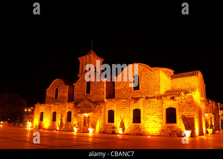 Chiesa di Ayios Lazzaro di notte. Larnaca, Cipro Foto Stock