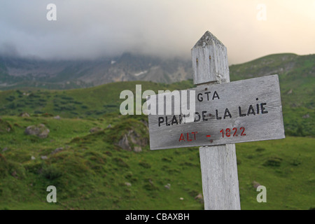 Plan de la Laie, nei pressi di Beaufort, Savoie, sulle Alpi francesi Foto Stock