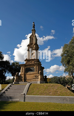 Memoriale confederati in Forsyth park, Savannah in Georgia Foto Stock