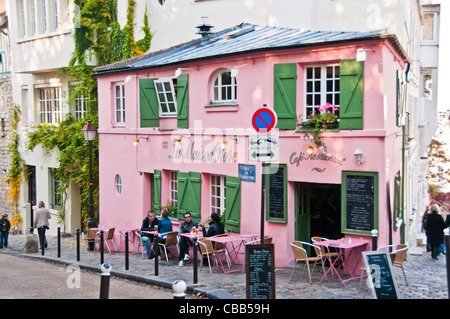 Parigi Francia sidewalk café Foto Stock