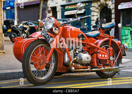 BMW sidecar vintage Foto Stock