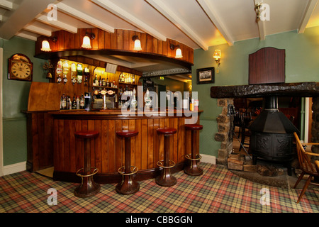 Area bar tradizionale di un Yorkshire Dales country pub. Foto Stock