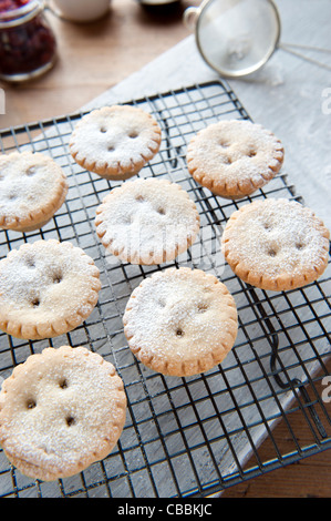 Pane appena sfornato Cranberry la torta su un vassoio di raffreddamento Foto Stock