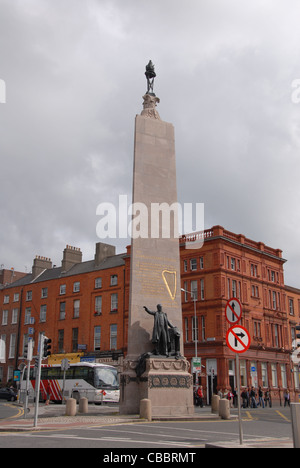 Charles Stewart Parnell Dublino Irlanda Regno Unito il monumento del. Foto Stock