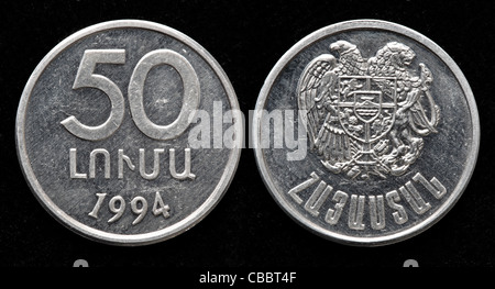 50 Luma coin, Armenia, 1994 Foto Stock