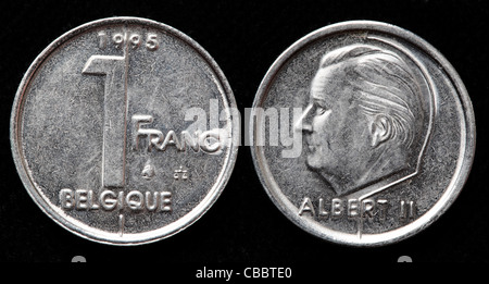 1 Franco coin, Belgio, 1995 Foto Stock