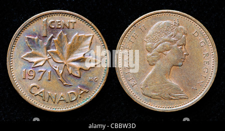 1 cent, Canada, 1971 Foto Stock