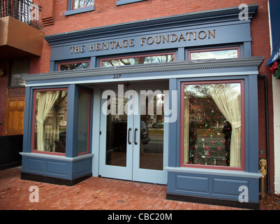 Washington, DC - un ufficio del conservatore del patrimonio della fondazione su Pennsylvania Avenue. Foto Stock