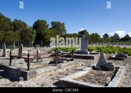 Robben Island: lebbroso nel cimitero del Foto Stock