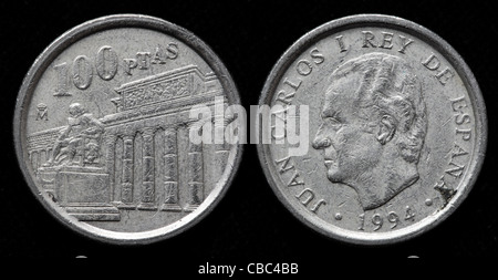 100 pesetas Coin, Spagna, 1994 Foto Stock