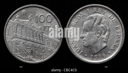 100 pesetas Coin, Spagna, 1996 Foto Stock