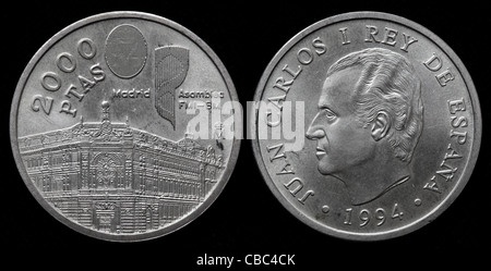 2000 pesetas Coin, Spagna, 1994 Foto Stock