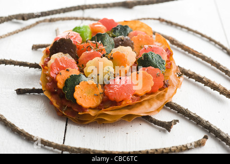 Verdure Croccanti tart Foto Stock