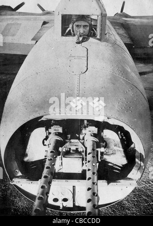 Il pungiglione nella coda di un ww11 USAAF B17 Flying Fortress bombardiere. Foto Stock