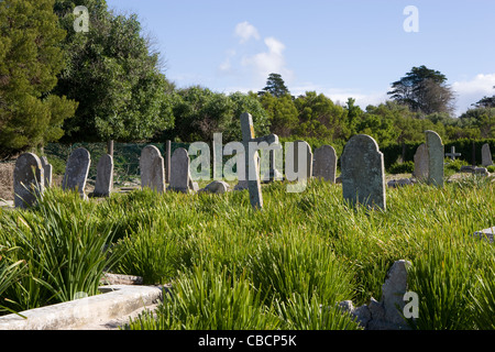 Robben Island: lebbroso nel cimitero del Foto Stock